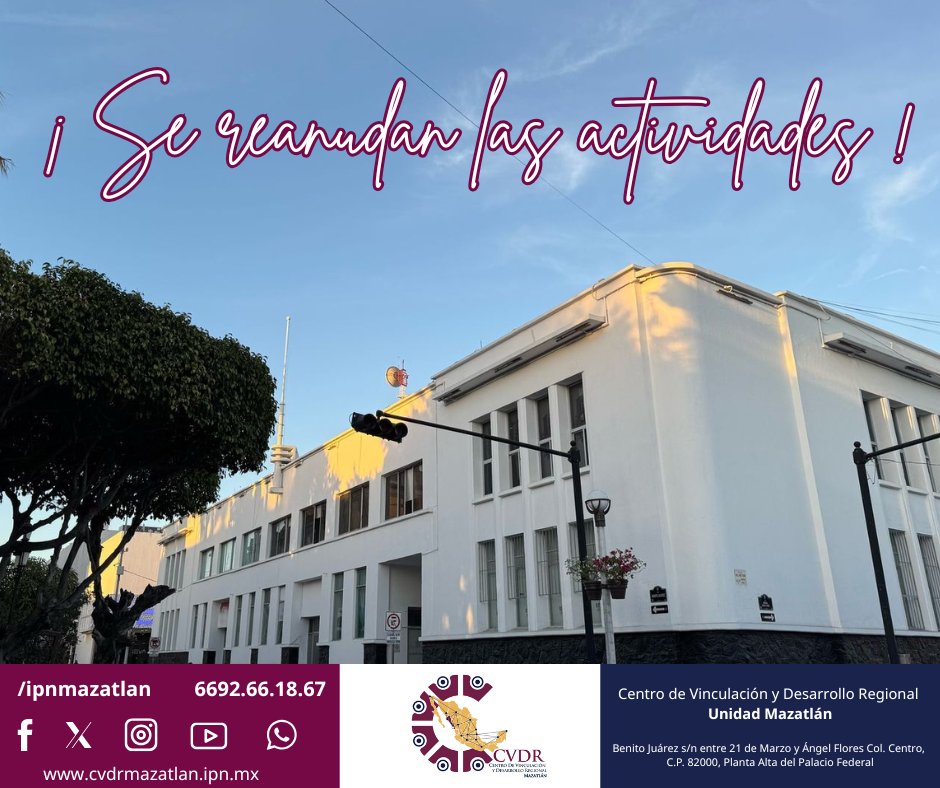 CVDR Mazatlán IPN (@ipnmazatlan) on Twitter photo 