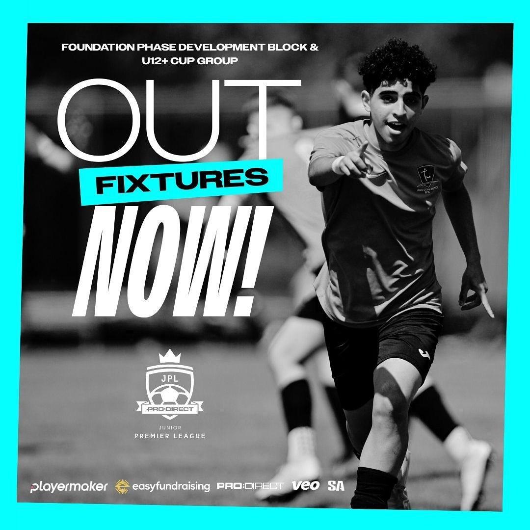 jnrpremleague's tweet photo. ๐ 2025/26 Junior Premier League: Fixtures are LIVE!
๐โฌ๏ธ
๐ Foundation Phase Development Block - https://t.co/K7dmKB5LBn
๐ U12-U18 Fixtures - https://t.co/K7dmKB5LBn
#JPL #JuniorPremierLeague #Fixtures #FixtureRelease https://t.co/Kyuvkq989g