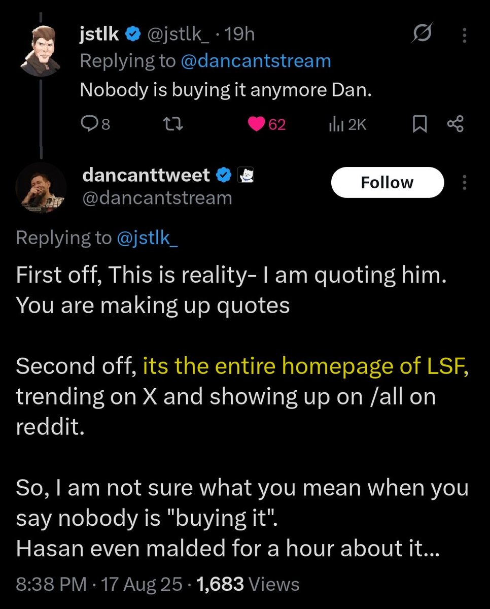 LSF being the arbiter of this freak's reality explains so much 😂, image size:966x1200