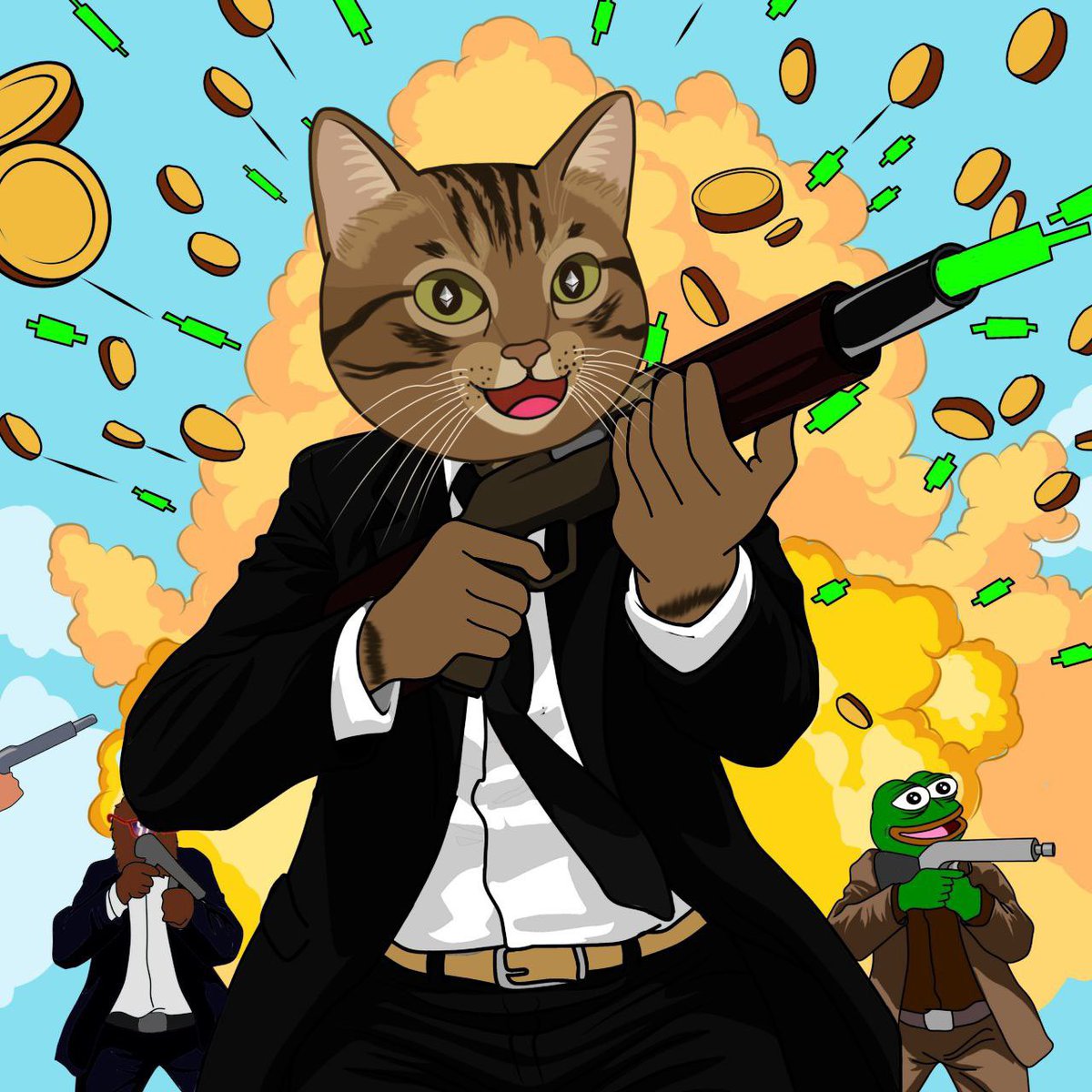 The streets of Ethereum have a new ruler, and it wears whiskers. 🐱💥

 $HEMULE has entered the game like a mafia boss, guns blazing with green candles shooting in every direction.

Explosions are everywhere, and the community energy is unmatched. 
This isn’t just another meme