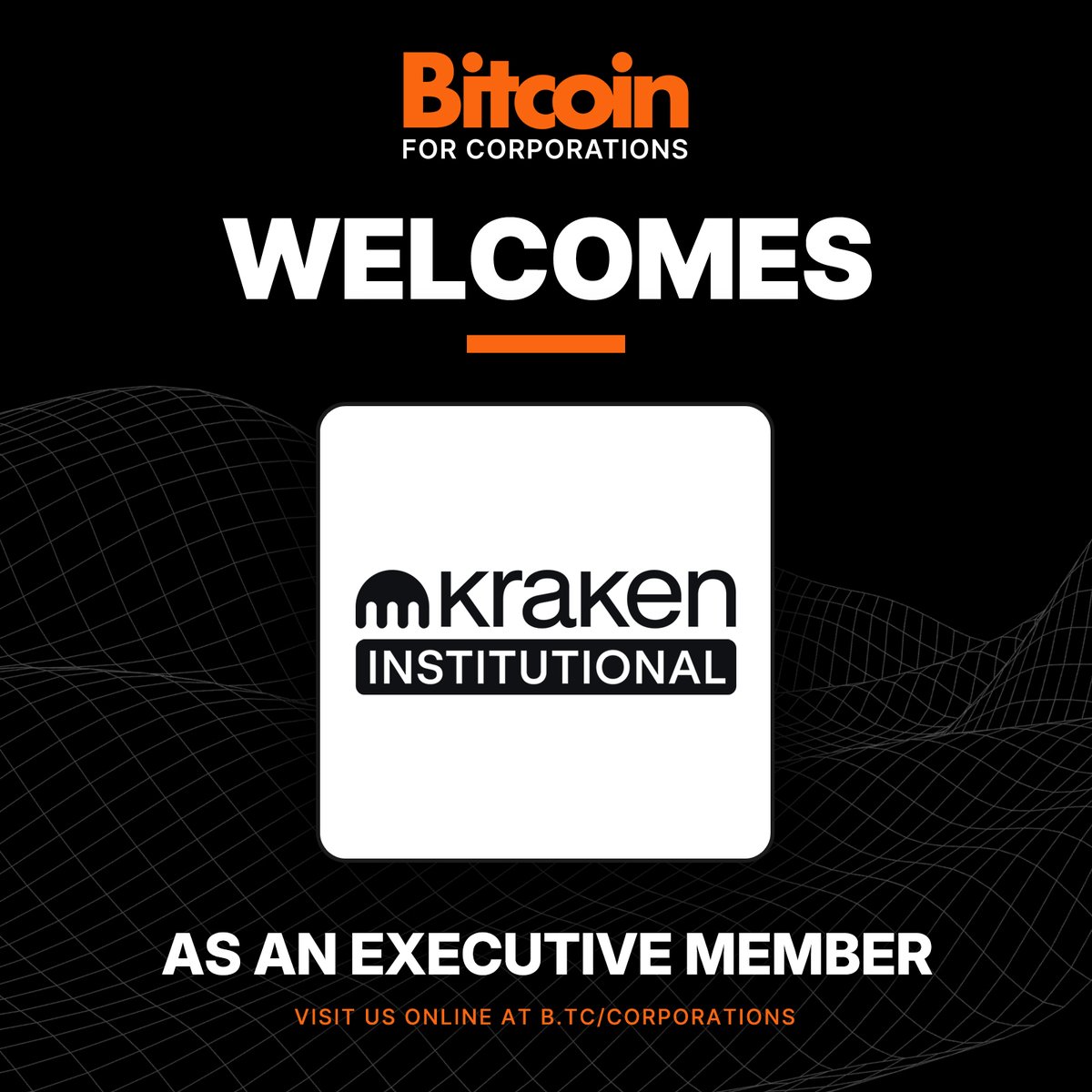 🚨 NEW MEMBER &amp; TITLE SPONSOR

We’re excited to welcome <a href="/krakenfx/">Kraken</a> as an Executive Member of BFC—and the Title Sponsor of our upcoming Symposium at <a href="/BitcoinConfAsia/">BitcoinConfAsia</a> in Hong Kong.

A pioneer in #Bitcoin infrastructure, Kraken has earned the trust of institutional clients worldwide