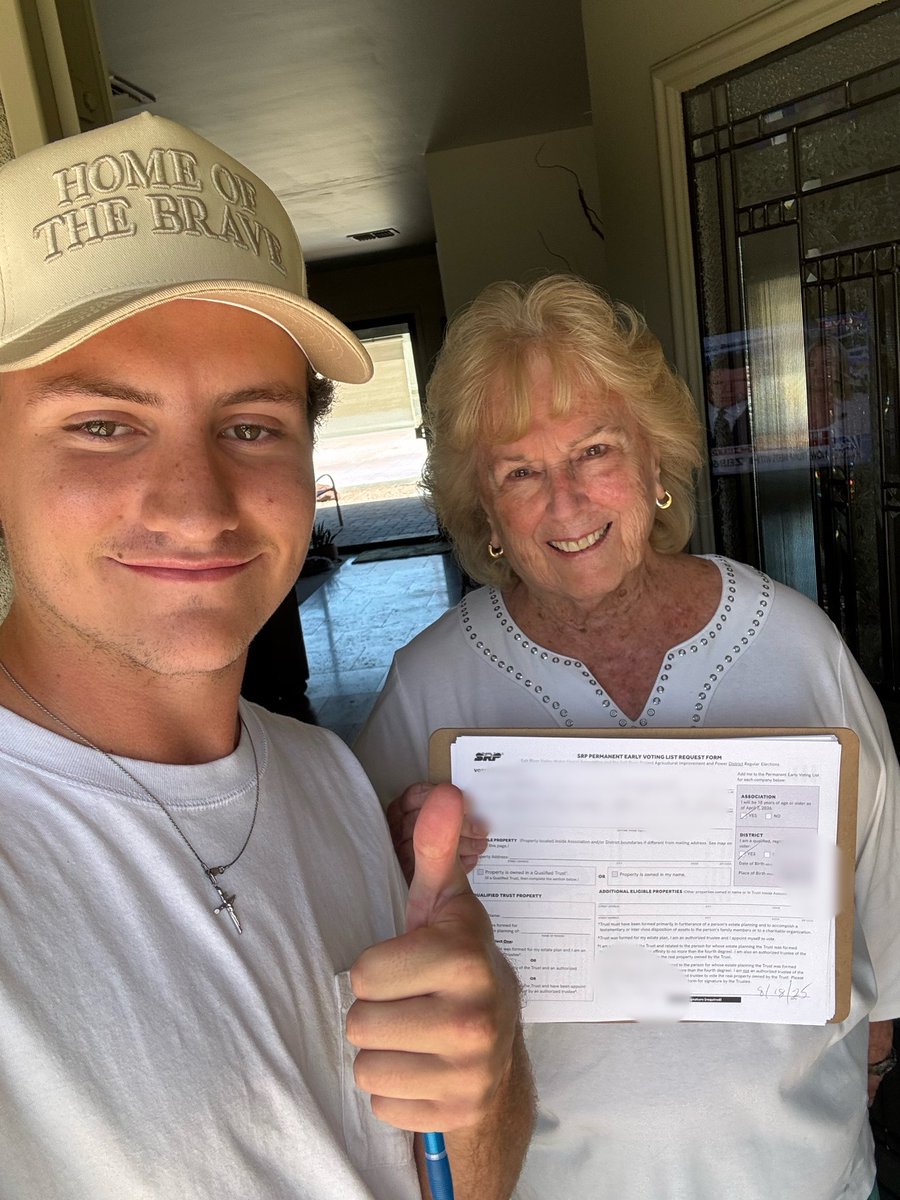 Will Wysoglad (@will_wyso) on Twitter photo Just met Connie at the door. She’s 85 years young, and loves <a href="/TPAction_/">Turning Point Action</a> 🇺🇸 She had no idea about <a href="/votesrp/">Support Responsible Policies</a> and was thrilled to register today!
+0.8 acres 🔴 Just met Connie at the door. She’s 85 years young, and loves <a href="/TPAction_/">Turning Point Action</a> 🇺🇸 She had no idea about <a href="/votesrp/">Support Responsible Policies</a> and was thrilled to register today!
+0.8 acres 🔴