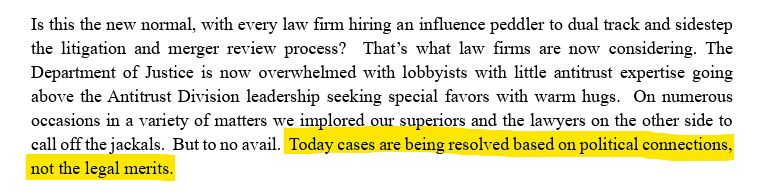 Douglas Farrar (@douglaslfarrar) on Twitter photo <a href="/JFK_America/">James Fontanella-Khan</a> What Alford claims is happening at DOJ Antitrust Division is the inverse of economic populism.
Biden antitrust officials sought to shift economic power towards people through legit law enforcement.
Under Trump, economic power is held by a handful of well-connected elites. <a href="/JFK_America/">James Fontanella-Khan</a> What Alford claims is happening at DOJ Antitrust Division is the inverse of economic populism.
Biden antitrust officials sought to shift economic power towards people through legit law enforcement.
Under Trump, economic power is held by a handful of well-connected elites.