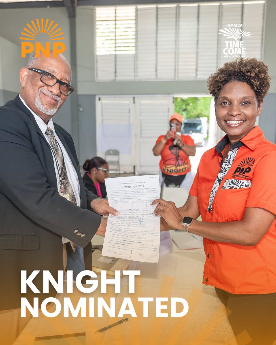 staceyknightpnp's tweet photo. St. Andrew North Eastern; let’s move Right with Knight! ✊🏾🧡 https://t.co/zCeun6ZxNa