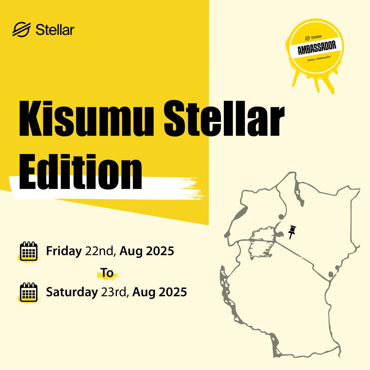 Web3way Africa (@web3wayafrica) on Twitter photo 🚀 <a href="/StellarEastAfri/">Stellar East African Community</a> Hack Night + Pitch Day – Kisumu
From idea → product → pitch.
✨ Build w/ guidance
🚀 Ship your MVP/demo
🎤 Pitch to mentors, partners & the Stellar fam 🚀 <a href="/StellarEastAfri/">Stellar East African Community</a> Hack Night + Pitch Day – Kisumu
From idea → product → pitch.
✨ Build w/ guidance
🚀 Ship your MVP/demo
🎤 Pitch to mentors, partners & the Stellar fam