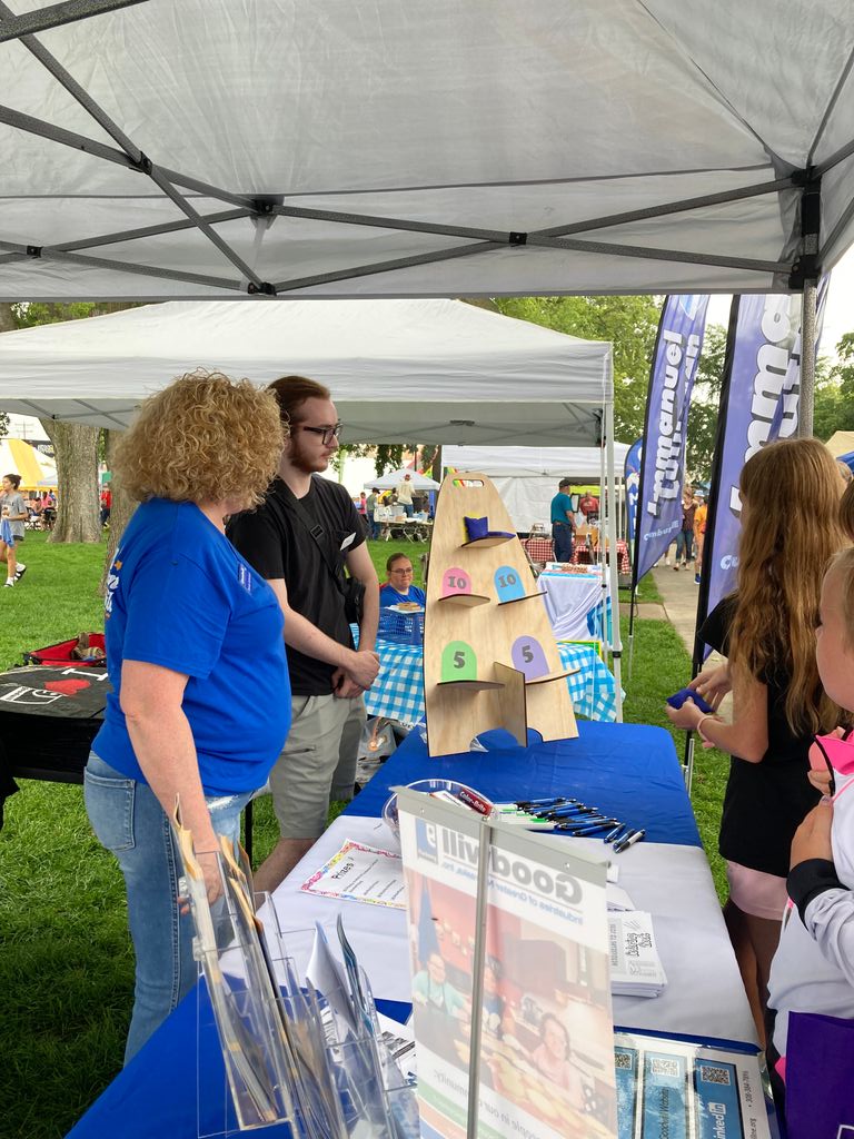 GoodwillGreatNE's tweet photo. Goodwill Teammates spent Saturday, August 9, 2025 at Columbus Days visiting with community members about the services we offer in the Columbus area as well as playing fun games to win swag and other fun giveaways. Thank you to all who stopped by our tent! https://t.co/WvtckXUa2Q