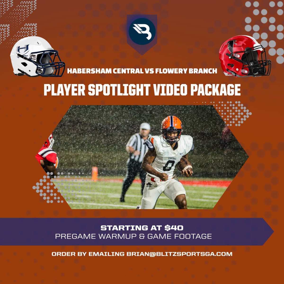 It's official - we're heading to John Larry Black Field on Friday for Week Two between <a href="/hchsraiders_FB/">Habersham Football</a> and <a href="/Branchfootball/">FB football Recruits</a> . Secure individual player video packages before Friday!

blitzsportsga.com/merchandise/