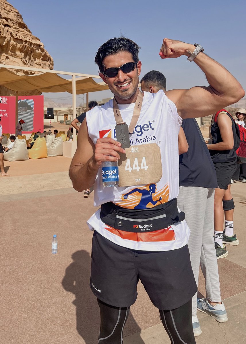 MoiyadBa's tweet photo. أول مشاركة لي في سباق 🏃🏽‍♂️🔥
دخلت برقم 444 وطلعت بالمركز الـ١٣ في فئتي 👌🏽
تجربة مليانة طاقة وحماس… والبداية للي جاي أقوى ;)

—

Proud to represent @BudgetSaudi at AlUla Desert Blaze. 🚗🔥 https://t.co/hHN3KuRHZh