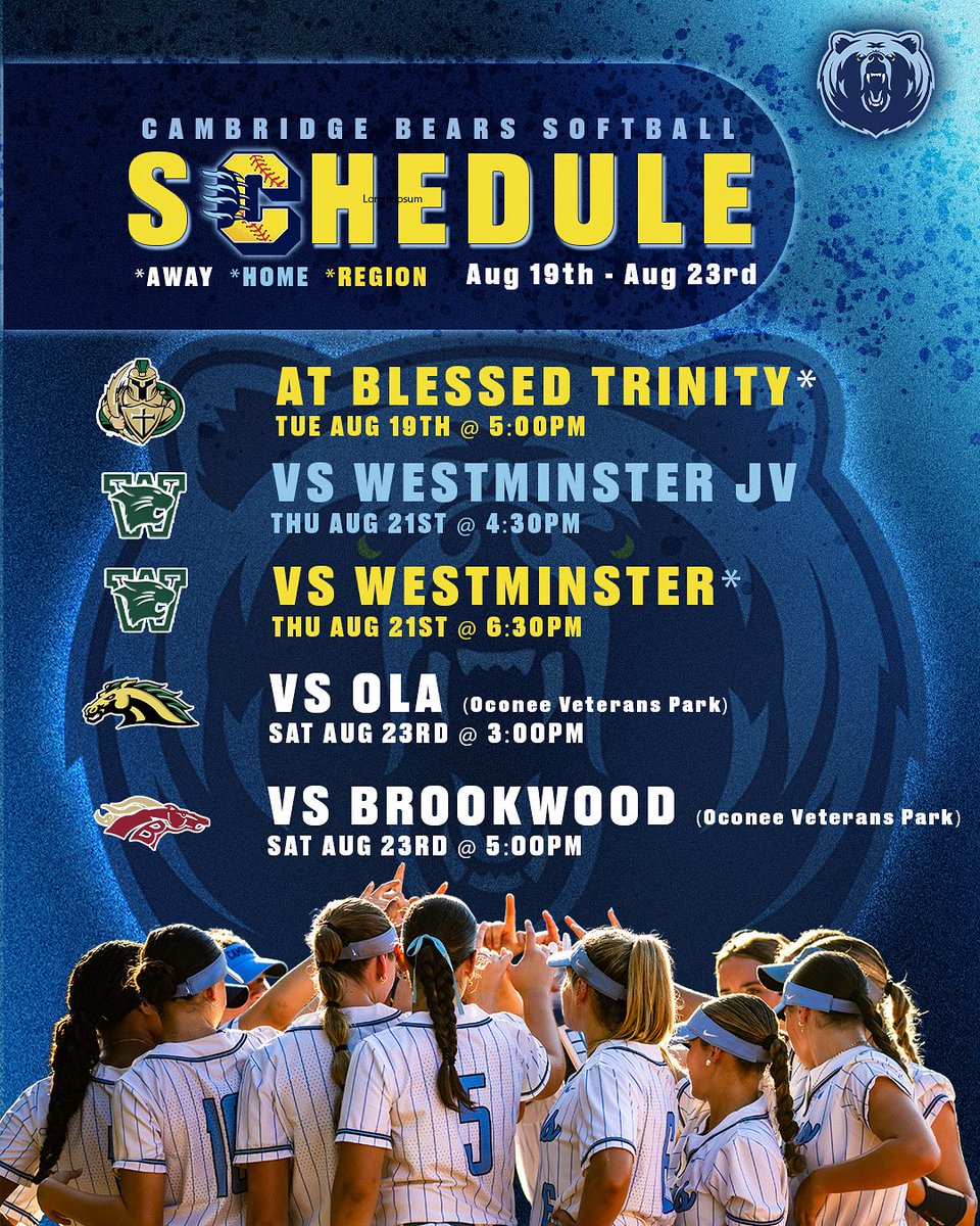 Cambridge Lady Bears Softball tweet media
