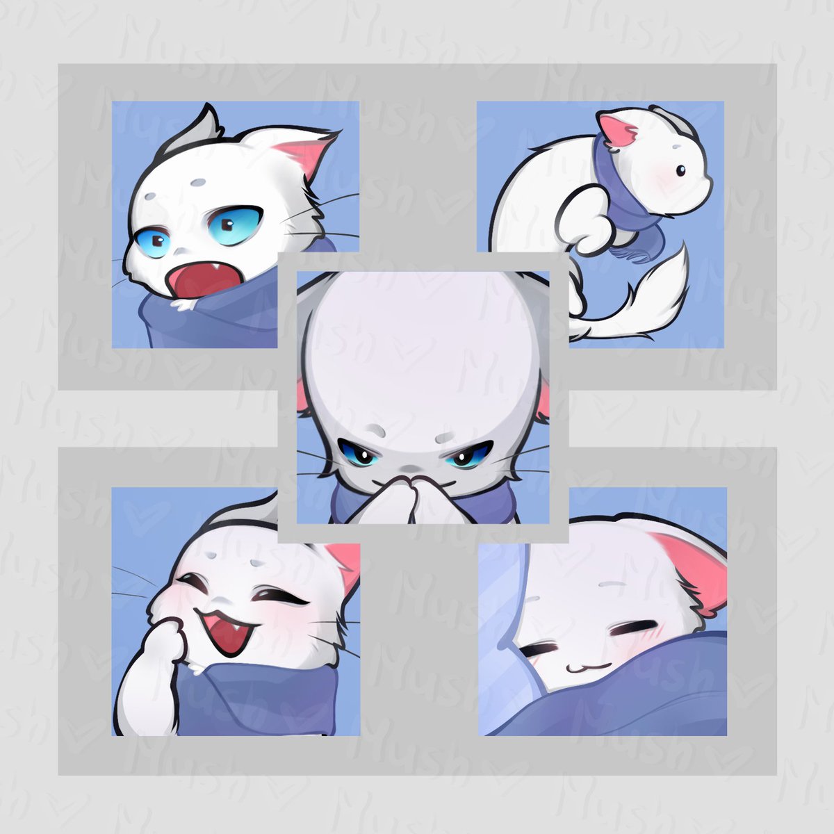 An adorable custom emotes commission from <a href="/Etho_72/">Etho</a>! 
I was enjoying while drawing it, IT TURN OUT SO CUTEEE
Thanku so much for choosing me💚

#VGenComm