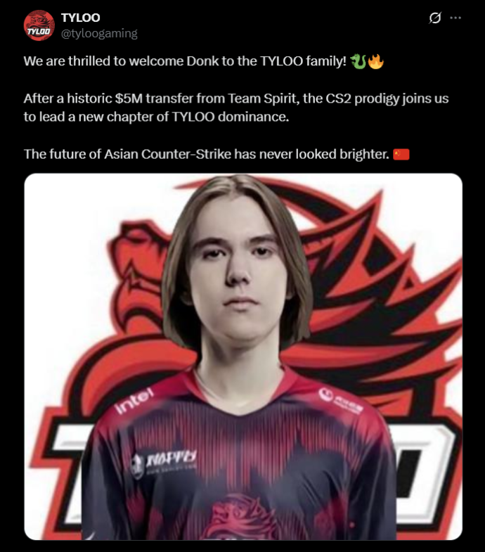 Donk joins TYLOO
