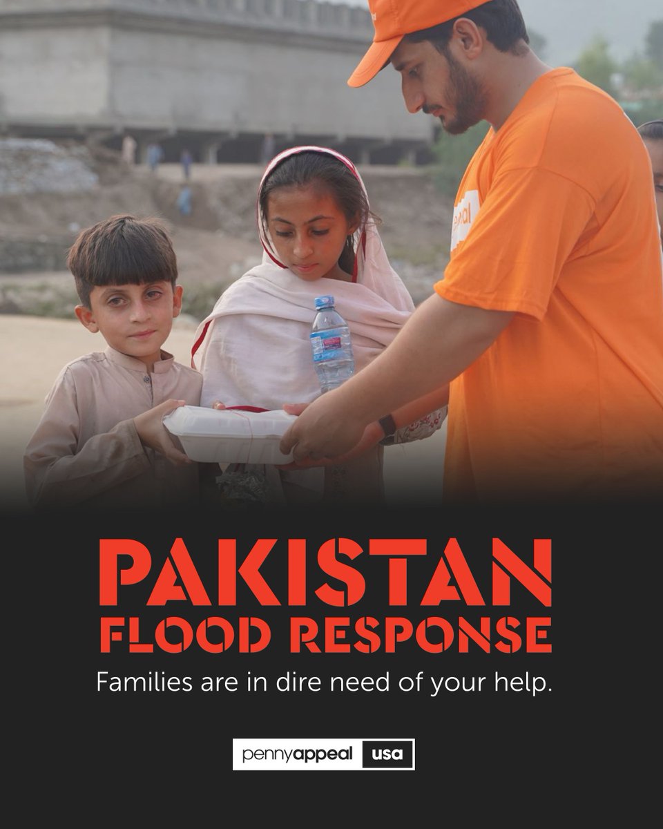 Heavy monsoon rains in Pakistan have destroyed thousands of homes, leaving families without shelter, food, or clean water. Penny Appeal USA teams were on the ground within 8 hours, delivering hot meals, safe drinking water, and rescue support.

👉 Donate: bit.ly/pak-floods