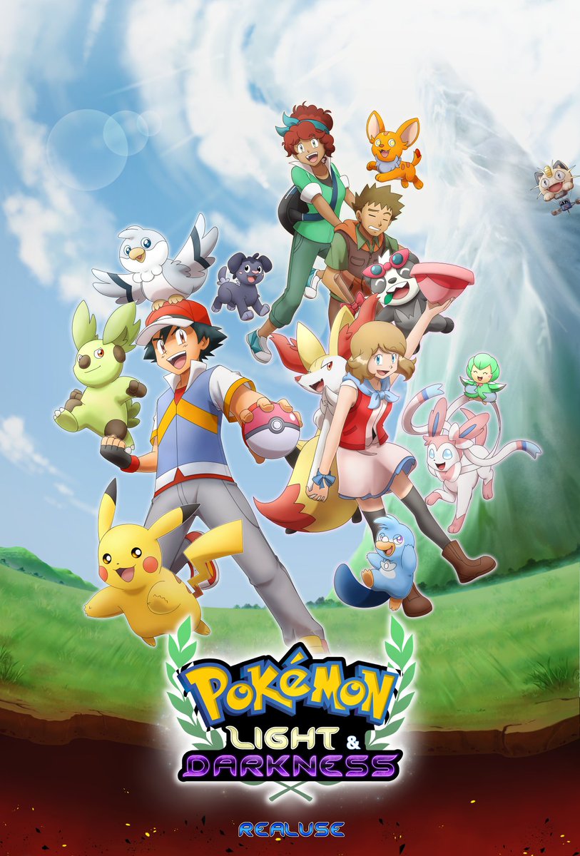 Pokémon Light &amp; Darkness, official poster for Arc 1!

#anipoke #アニポケ