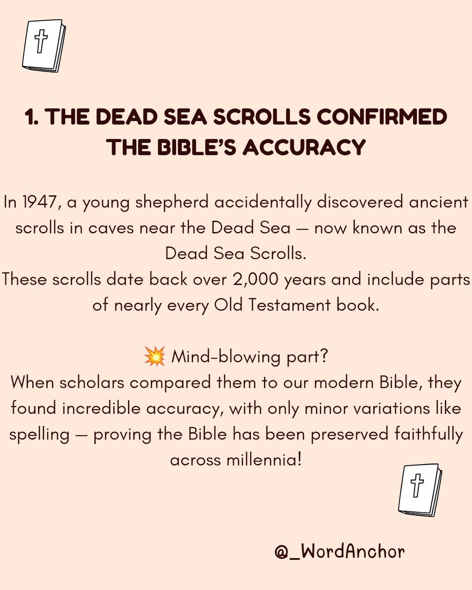 _IamFavour's tweet photo. 4 mind blowing 🤯 things I bet you didn't know about the Bible (God's word)
#GodsWord
#wordanchor
#Theholyghost
@_wordanchor https://t.co/2xkGTSZr9H