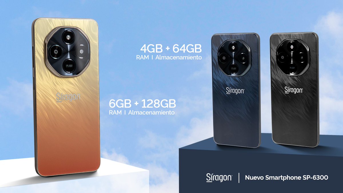 El smartphone que va con tu estilo🤳

Con una batería de 5160mAh y un diseño práctico y funcional que te acompaña en tu rutina del día. Disponibles en diferentes colores.

¡Llévalo contigo a donde sea!

#Síragon #ATuEstilo #Venezuela #NuevoSmartphone #SP6300
