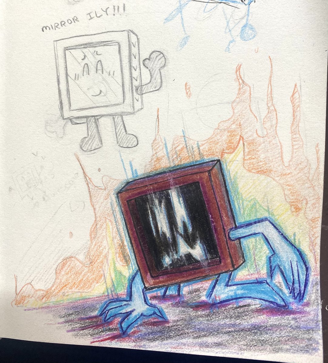 TrippyChai's tweet photo. Idk where I messed it up but I think it turned out alr Mirror doodle cuz I’m bored at school #efarcomic https://t.co/NU1NxtohYQ