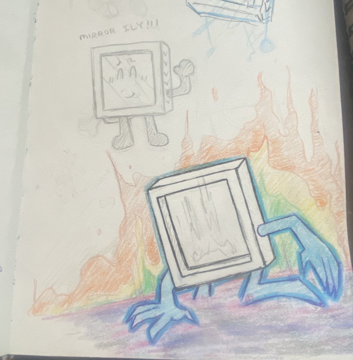 TrippyChai's tweet photo. Idk where I messed it up but I think it turned out alr Mirror doodle cuz I’m bored at school #efarcomic https://t.co/NU1NxtohYQ