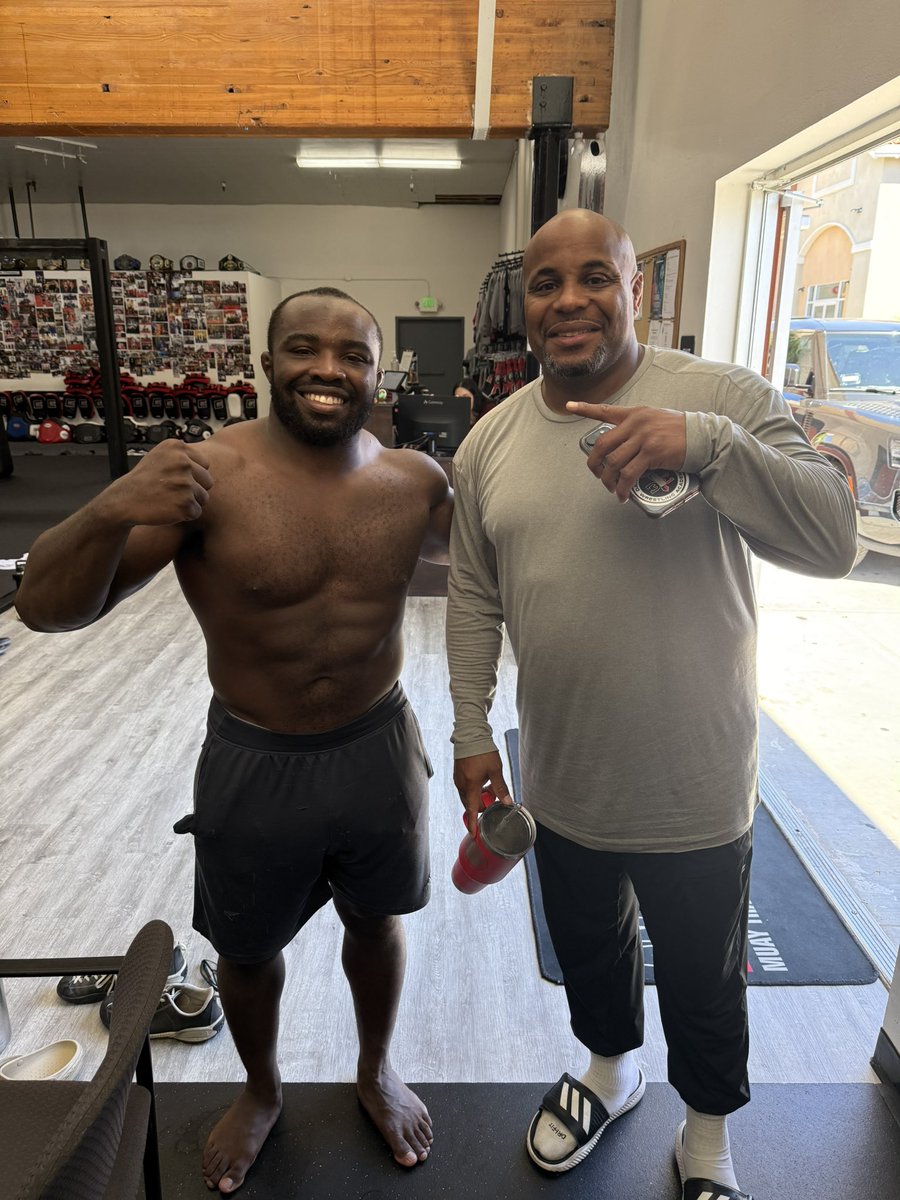 Awesome to work and learn from one of the 🐐 I’m honored <a href="/dc_mma/">Daniel Cormier</a>