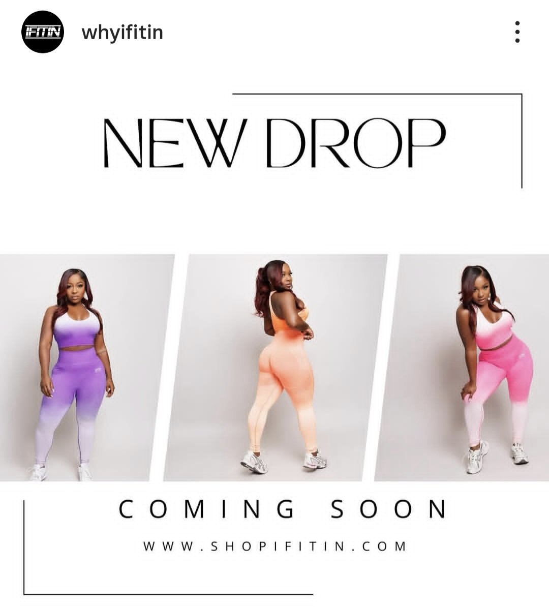 Akamai93's tweet photo. @Iammisscarter1 about to come and drop some fire workout clothes. This week so be on the lookout. Make sure you guys follow her ig at whyifitin as well as her tiktok at shopifitin and her website https://t.co/TLFGYneFZL #reginaecarter #ifitin #whyifitin https://t.co/o2lFeu0chK