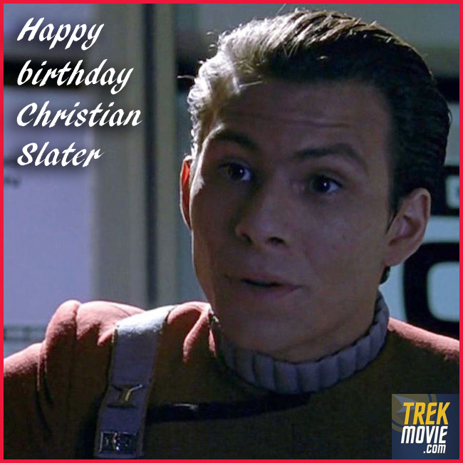 Happy birthday to Christian Slater, who had a brief but memorable cameo as the night duty officer who wakes up Captain Sulu in #StarTrek VI: The Undiscovered Country. He never cashed the $750 paycheck he received; instead, he framed it.