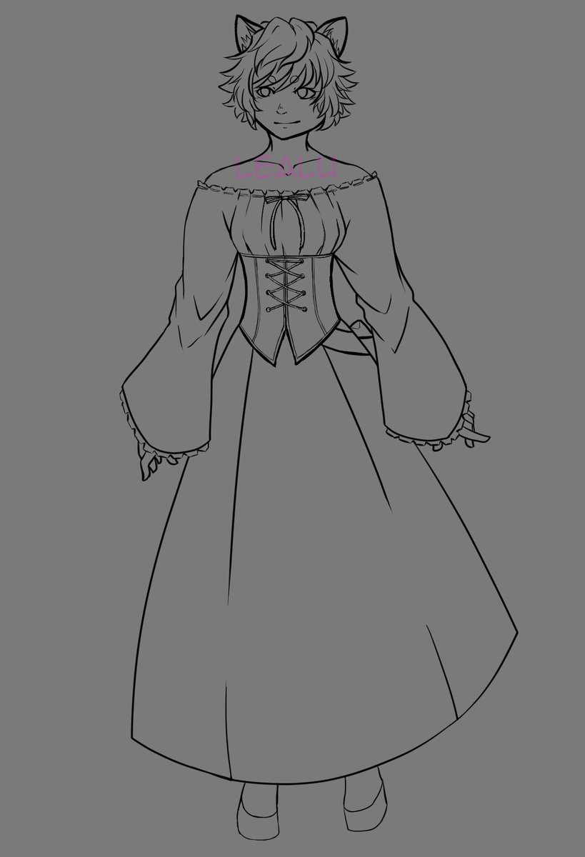 Nobody_Leaa's tweet photo. WIP of an adoptable I'm making! 
She's based off a white cat with heterochromia that I met a long time ago. https://t.co/ynNYngRyHV