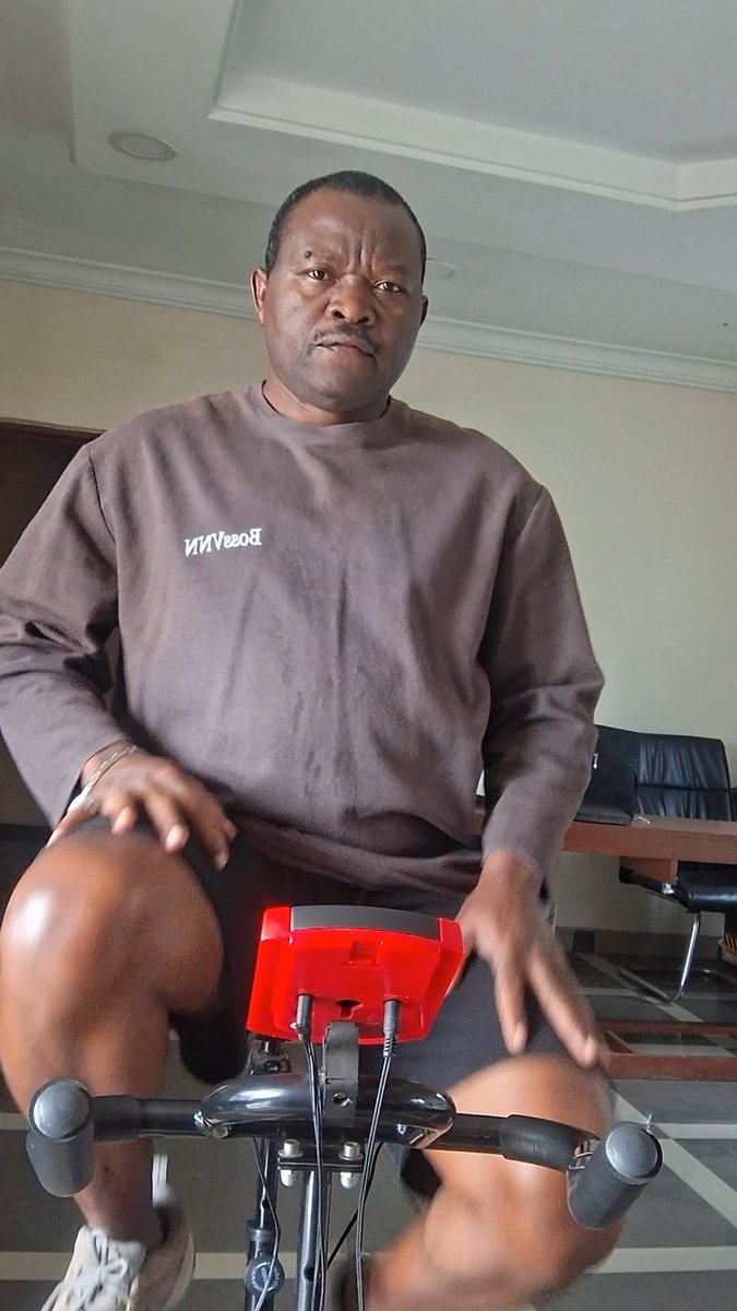 Indoor exercise with stationary bike