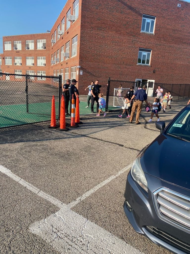 Students were greeted by the Colerain Township Police Department this morning on their way into school!