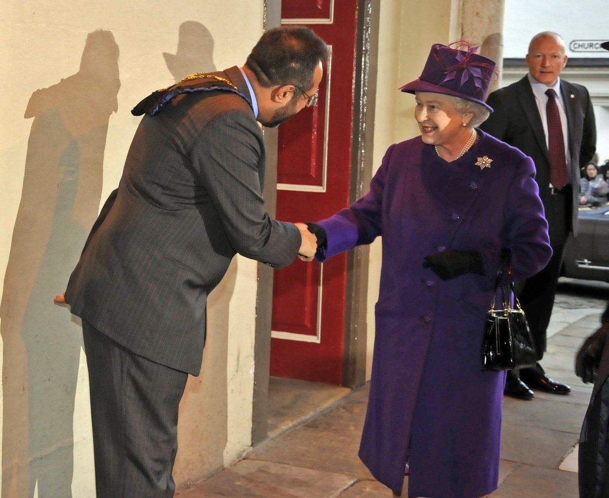 swiftmik's tweet photo. @andrejpwalker I had to dig out some images for a lady that wanted to buy pics of her with HM QE2. I found pics of some friends from the RBWM Councillors at the time who were the best to work with. The Mayor, Asghar Majid and the inimitable Cllr Phillip Bicknell. Good times. https://t.co/ukpFV3bVz4