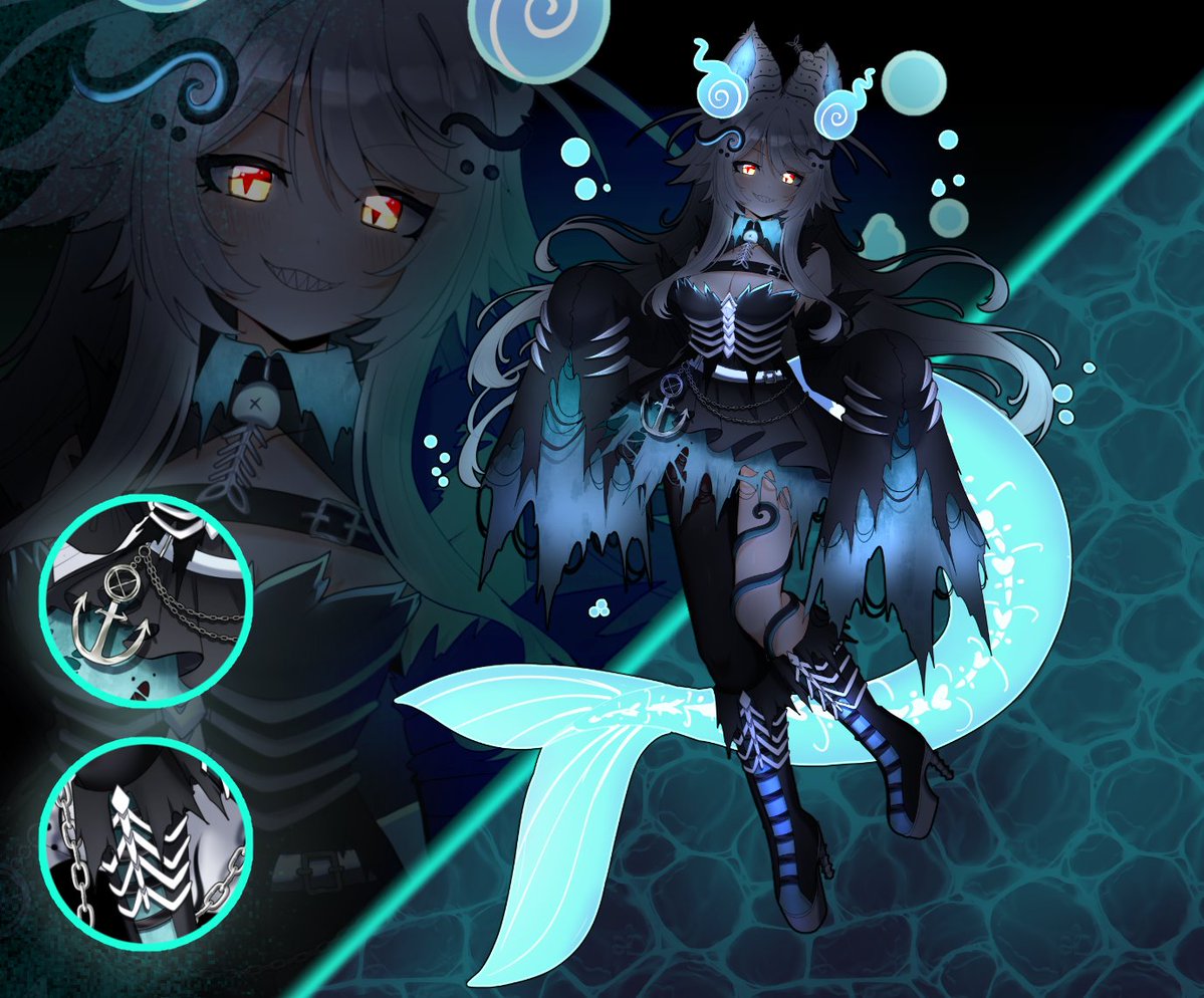 Saiya ππ (@cursedsaiya) on Twitter photo Hi-Nya~π¦΄βοΈ
I'm Saiya, a Cat-Whale Shark who lures people to the depths! I have a cat fuzzy form and see through leviathan form~
Fan names: Snackies
Oshi marks: π¦΄βοΈ
Fav Food: Taiyaki or Sushi~
Art Tag #SaiNya
Design <a href="/Pur_Orange/">π Daisy Baka π</a>
I can't wait to see you in the depths babe~ π«§ Hi-Nya~π¦΄βοΈ
I'm Saiya, a Cat-Whale Shark who lures people to the depths! I have a cat fuzzy form and see through leviathan form~
Fan names: Snackies
Oshi marks: π¦΄βοΈ
Fav Food: Taiyaki or Sushi~
Art Tag #SaiNya
Design <a href="/Pur_Orange/">π Daisy Baka π</a>
I can't wait to see you in the depths babe~ π«§