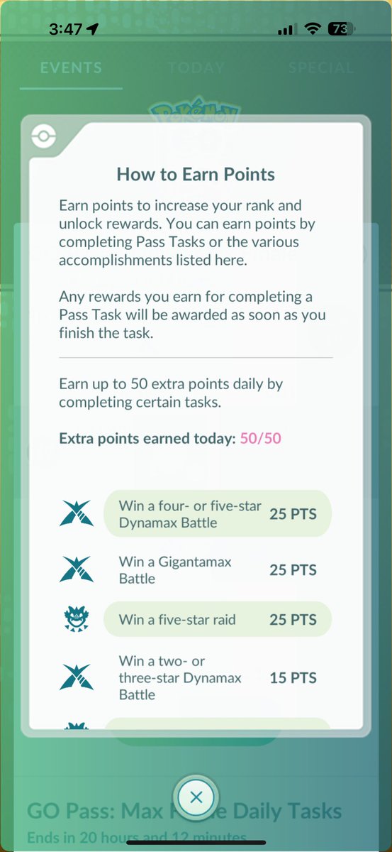 Moonproof (@moonproof_) on Twitter photo What is considered “daily” <a href="/NianticHelp/">Niantic Support</a> ?
It’s 4am and I can confirm these 50/50 are from yesterday. I dont want to waste my particles or passes if it won’t go towards the pass 😅
#PokemonGO #PokemonGOApp What is considered “daily” <a href="/NianticHelp/">Niantic Support</a> ?
It’s 4am and I can confirm these 50/50 are from yesterday. I dont want to waste my particles or passes if it won’t go towards the pass 😅
#PokemonGO #PokemonGOApp