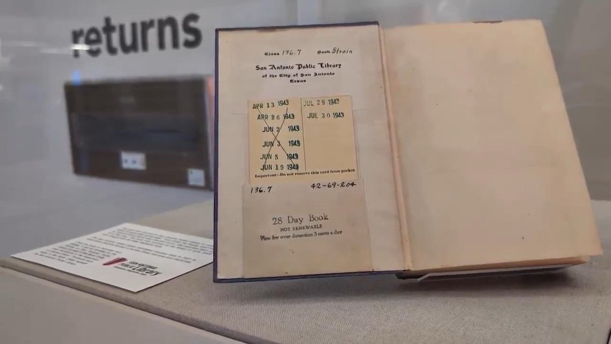 Brian Fishbach (@brianfishbach) on Twitter photo Library book returned after 82 years. Note says, 'Grandma won't be able to pay for it anymore'
apnews.com/article/librar… Library book returned after 82 years. Note says, 'Grandma won't be able to pay for it anymore'
apnews.com/article/librar…
