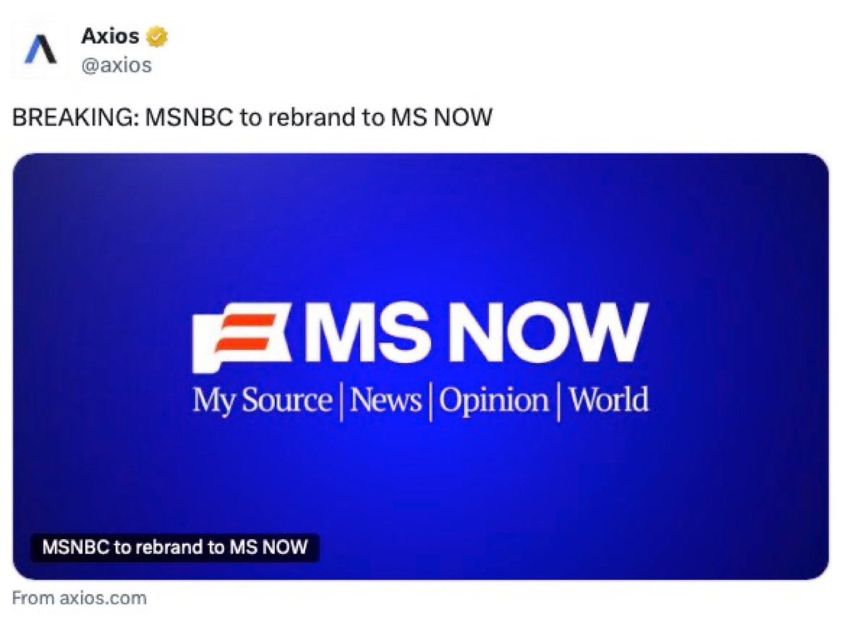 So they rebranded it to More Shit Now? 😂