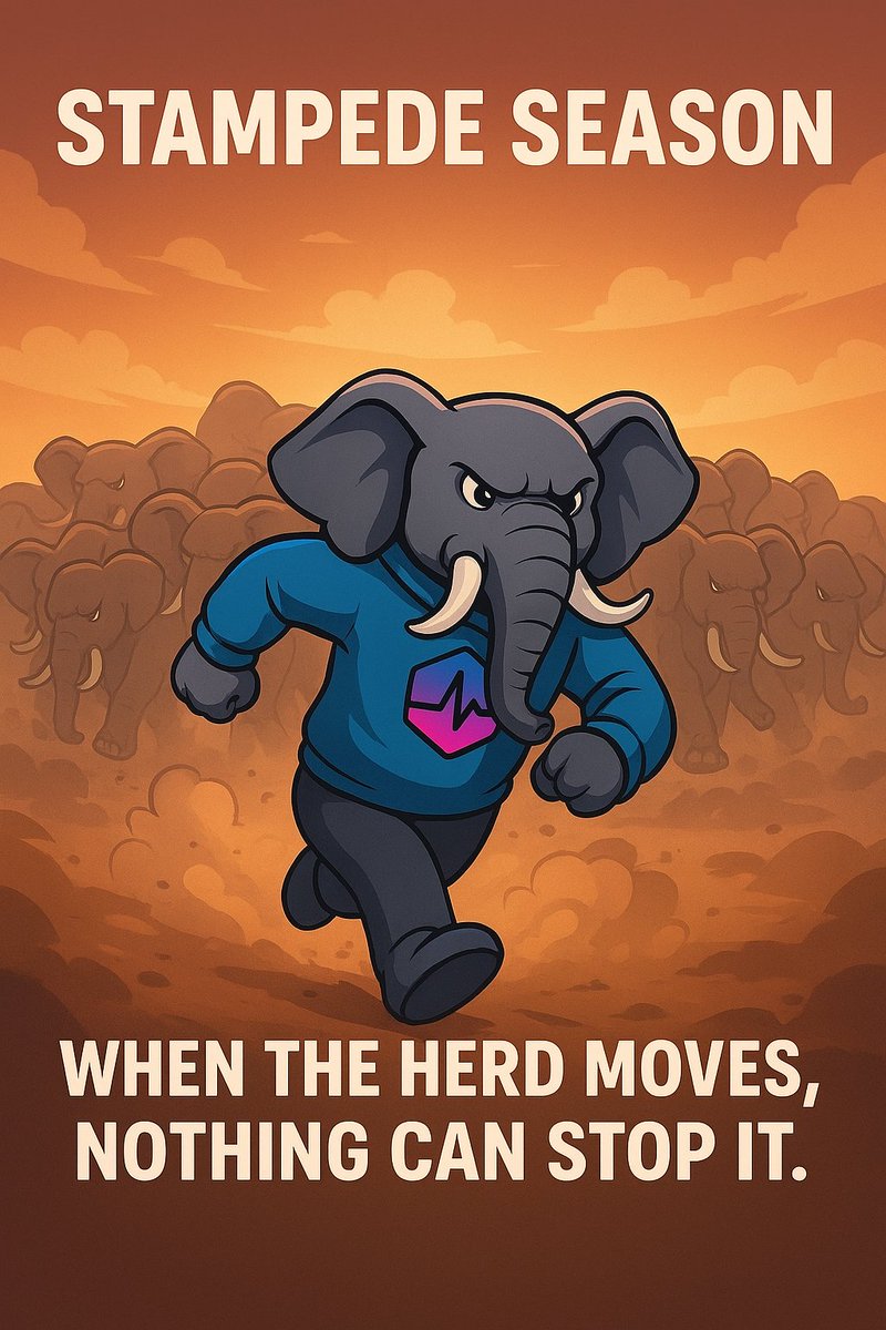 🐘🔥 Stampede Season is here!

When the $STOMP herd moves, NOTHING can stop it. 🚀
Strength in numbers. Power in community. Momentum unstoppable.

#STOMP #PulseChain #Crypto #DeFi