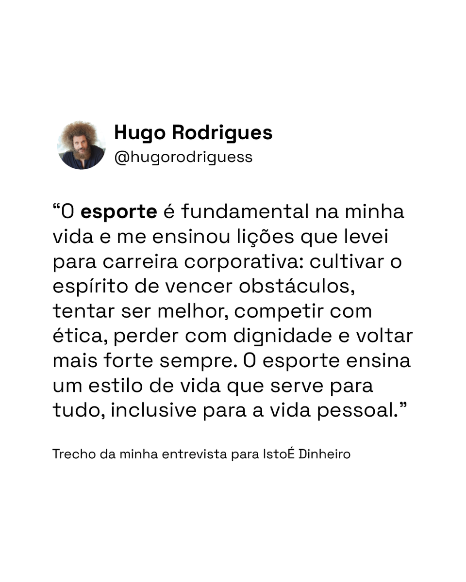 SEGUNDOU!!! E que graça divina estarmos aqui para saber disso (NÉ? rs). O esporte ensina o que nenhuma planilha entrega: resiliência, ética, superação e humildade. Boa semana pra quem encara desafio com disciplina e propósito.