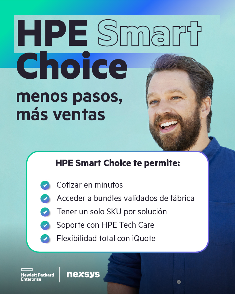 NexsysEcuador's tweet image. ⚡ Más rendimiento, menos preocupaciones. Con HPE Smart Choice, tu infraestructura está lista para cualquier desafío. 💪🌐
Diseñada para empresas que buscan escalar sin riesgos

#HPESmartChoice #RendimientoTI #NegociosDigitales #TecnologíaSegura #InnovaciónEmpresarial