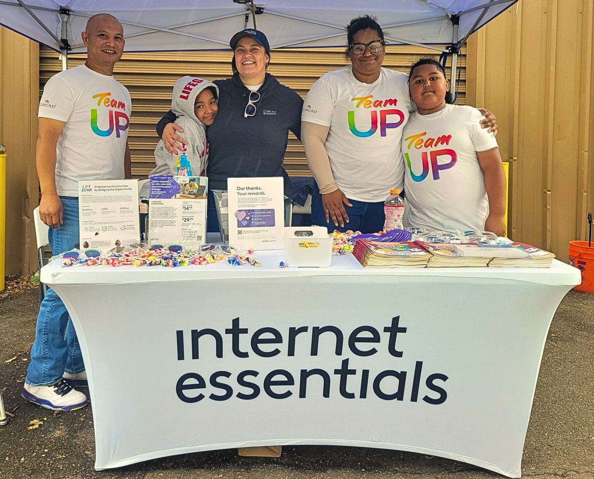 “Our Community Field Day was a huge success! Thanks to Dunk Tank contestants Chief Jay Mason, Chief Rob Carlson, Kelly Golob &amp; Jonathan McMillan—and to Comcast for the swag &amp; Internet Essentials info!”