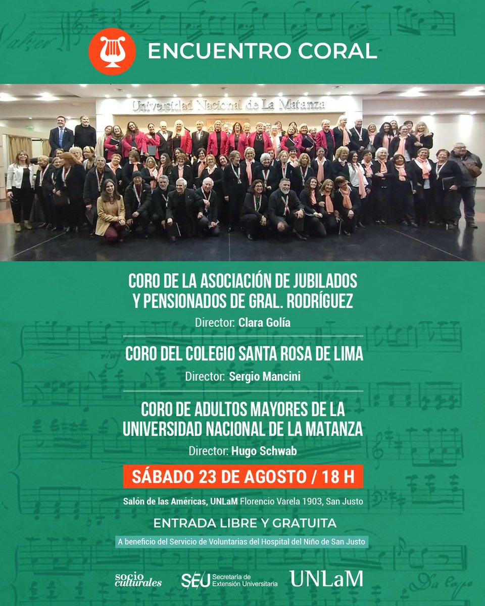 ConciertosUnlam's tweet photo. COROS EN LA UNLAM
#ENCUENTROSCORALES 
#coros
@UnlamOficial 
#SanJusto 
#LaMatanza https://t.co/TKrqODWxNS
