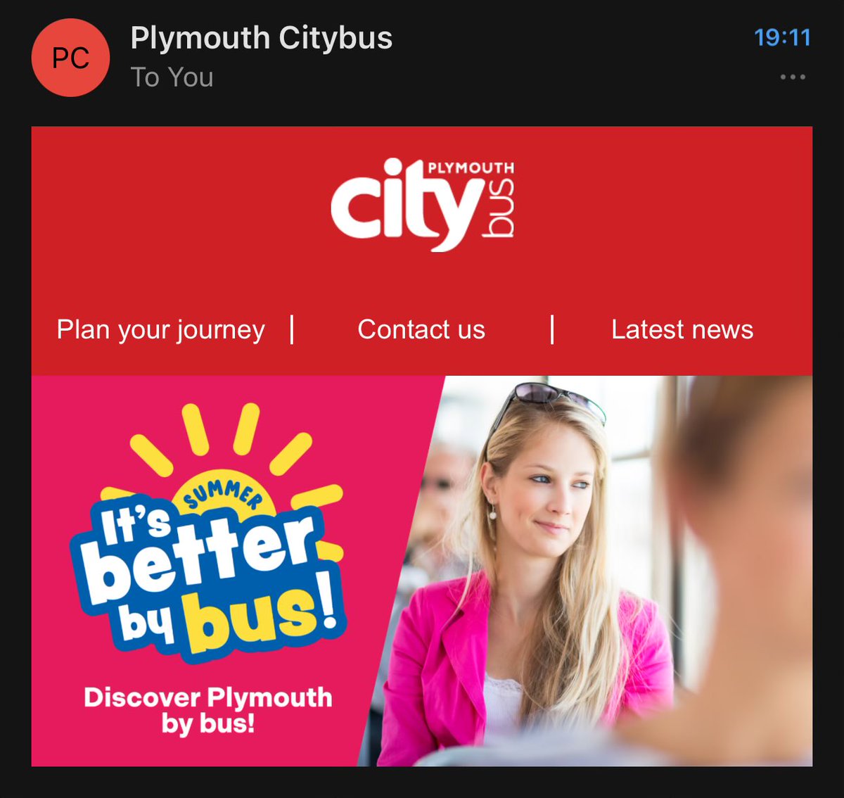 🇬🇧 A Marine Engineer 🛠️ ⚡️ (@amarineengineer) on Twitter photo Just received this email from <a href="/plymouthbus/">Plymouth Citybus</a> . What a laugh! It really isn’t better by bus. Firstly your fares are ridiculously high. It is now cheaper for me to drive and park at Derriford Hospital than it is to get a return. Just received this email from <a href="/plymouthbus/">Plymouth Citybus</a> . What a laugh! It really isn’t better by bus. Firstly your fares are ridiculously high. It is now cheaper for me to drive and park at Derriford Hospital than it is to get a return.