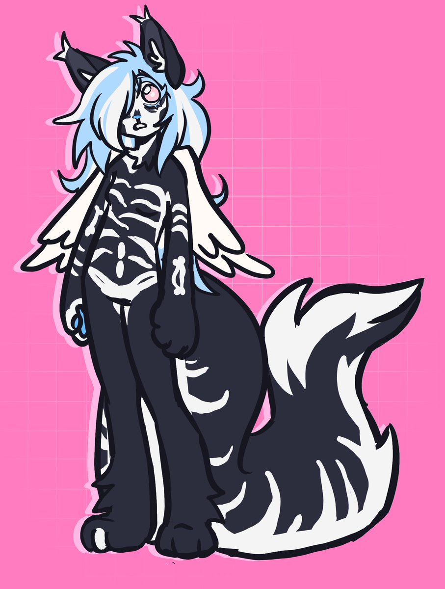 played around w her fur pattern ^_^