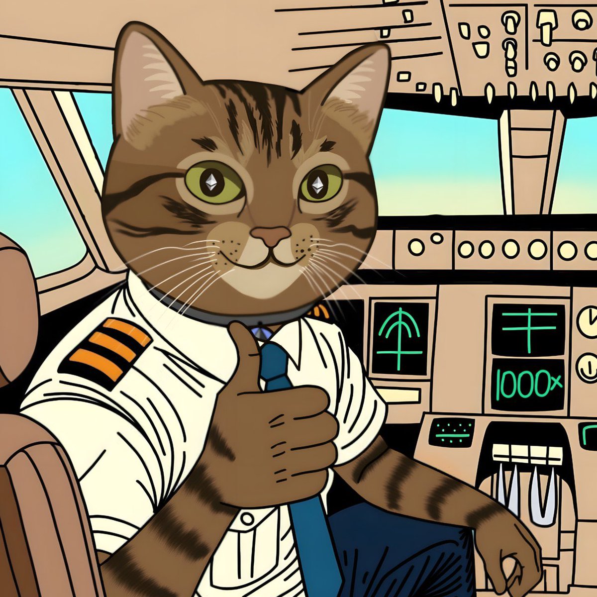 Buckle up, passengers- Captain $HEMULE is in full control of this flight ✈️🐱

The engines are roaring, the charts are locked on target, and the cockpit says 1000x ahead. 

The first leg was just warm-up turbulence… the next leg is pure vertical liftoff. If you’re not strapped