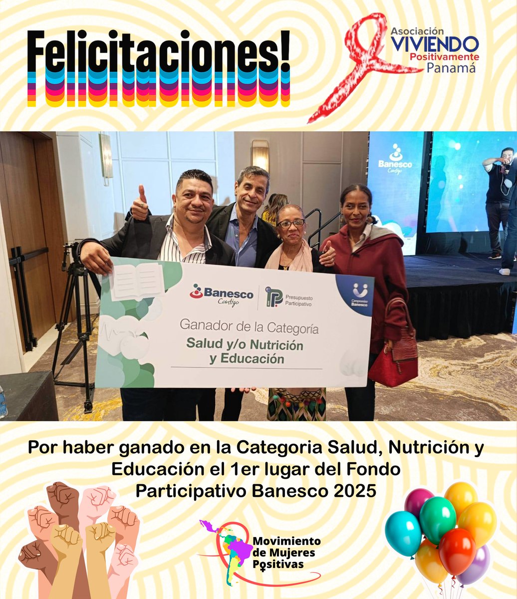 Movimiento de Mujeres Positivas MM+ (@mmpositivas) on Twitter photo 💜 Desde el <a href="/mmpositivas/">Movimiento de Mujeres Positivas MM+</a> queremos felictar a <a href="/somosavp/">Asociación Viviendo Positivamente</a> Asociación Viviendo Positivamente por este gran logro, fruto de su enorme trabajo y poderoso activismo en Panamá. ¡Nuestro abrazo! 💜 Desde el <a href="/mmpositivas/">Movimiento de Mujeres Positivas MM+</a> queremos felictar a <a href="/somosavp/">Asociación Viviendo Positivamente</a> Asociación Viviendo Positivamente por este gran logro, fruto de su enorme trabajo y poderoso activismo en Panamá. ¡Nuestro abrazo!