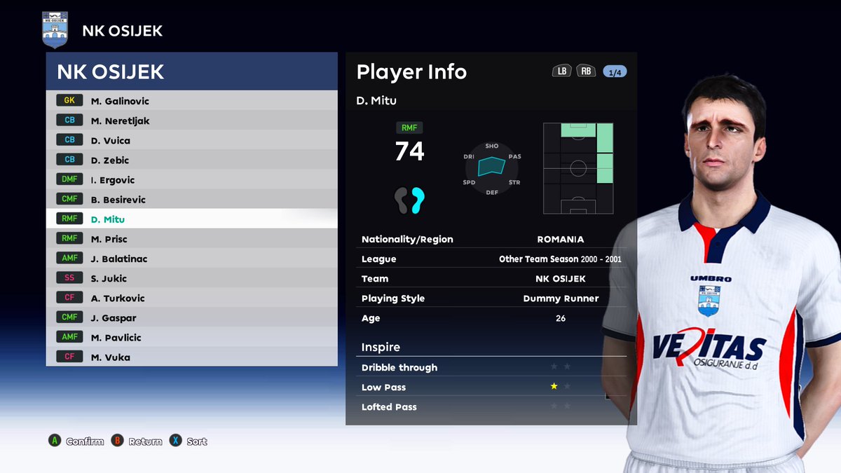 new team UEFA CUP LEAGUE
2000/2001