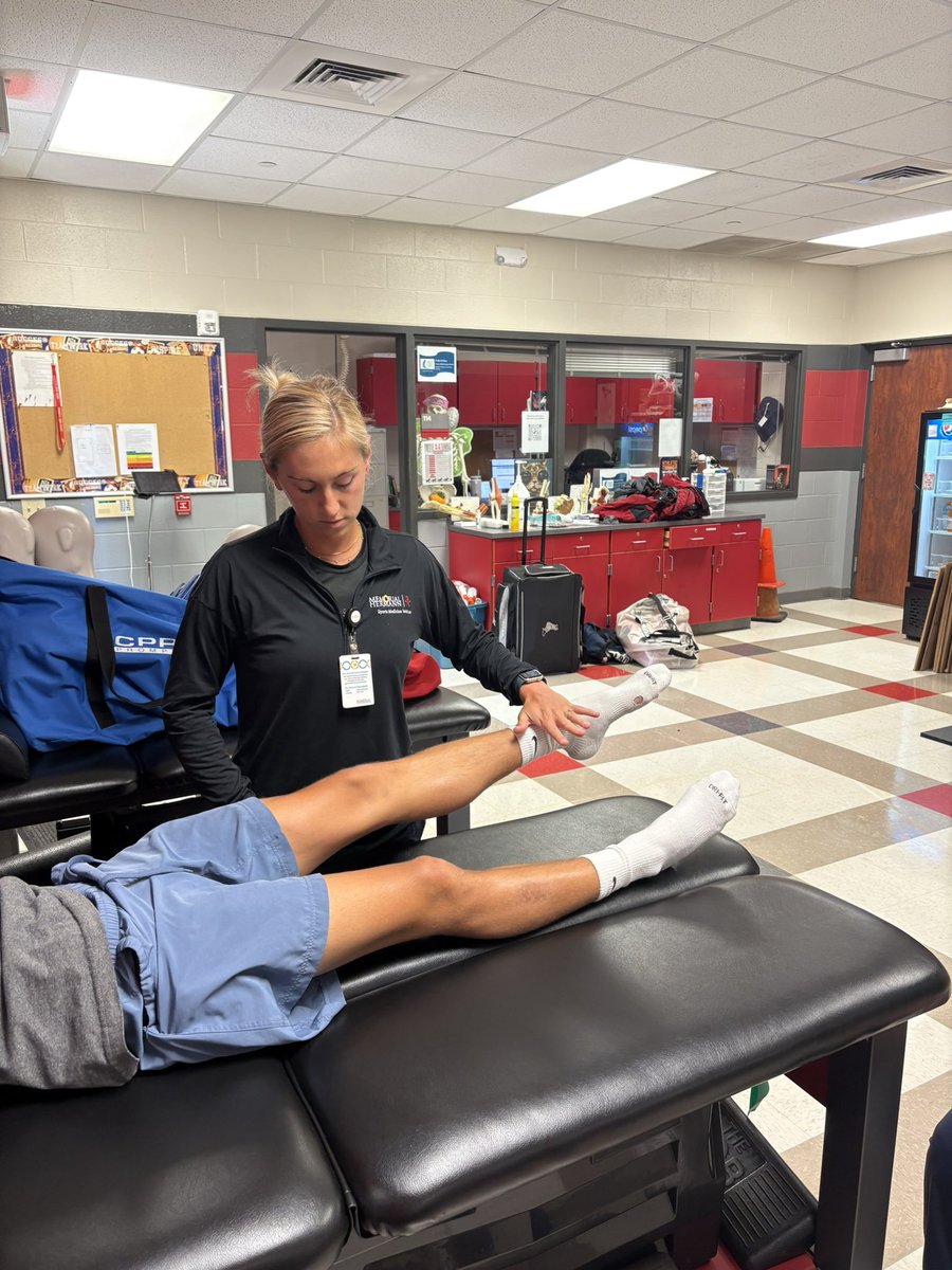Did you know we have a partnership with Memorial Hermann? Meet Cassie, our resident Physical Therapist for MHS! Another avenue to keeping our athletes healthy 😁 She is here every other Monday! <a href="/SBISD/">Spring Branch ISD</a> <a href="/sbisdathletics/">Spring Branch ISD Athletics</a>