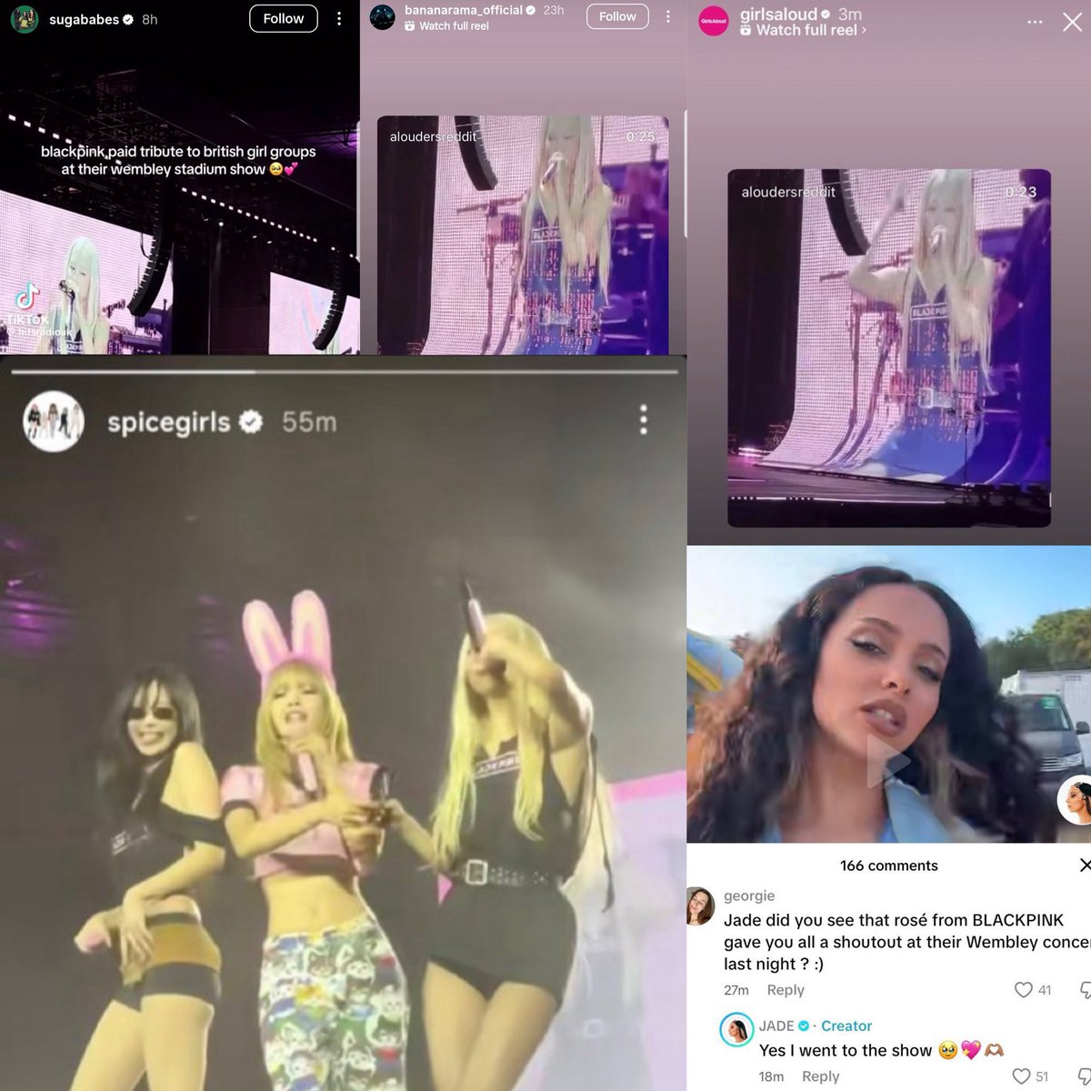legendary girl groups supporting a legendary girl group, we love to see it