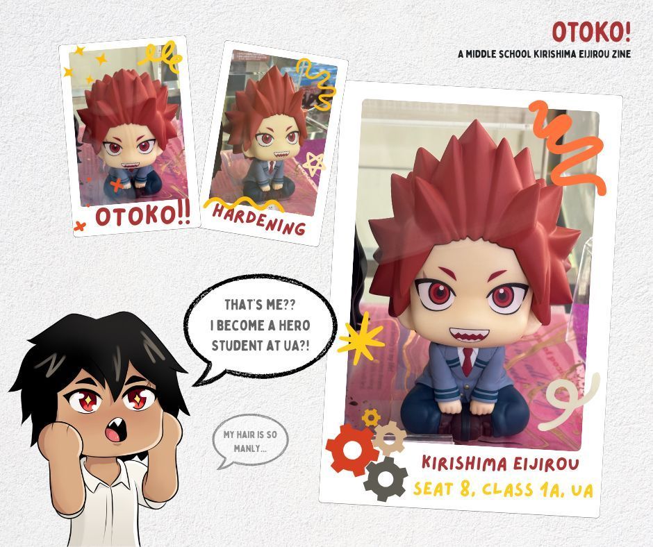 Yes, Ei-chan - you will grow to become all that you wanted to be and an even greater man!

The Otoko! team has worked these past months to lovingly bring stories, art work, and designs centered on Kirishima's middle school experience to you. We're so excited to show them soon! 💖