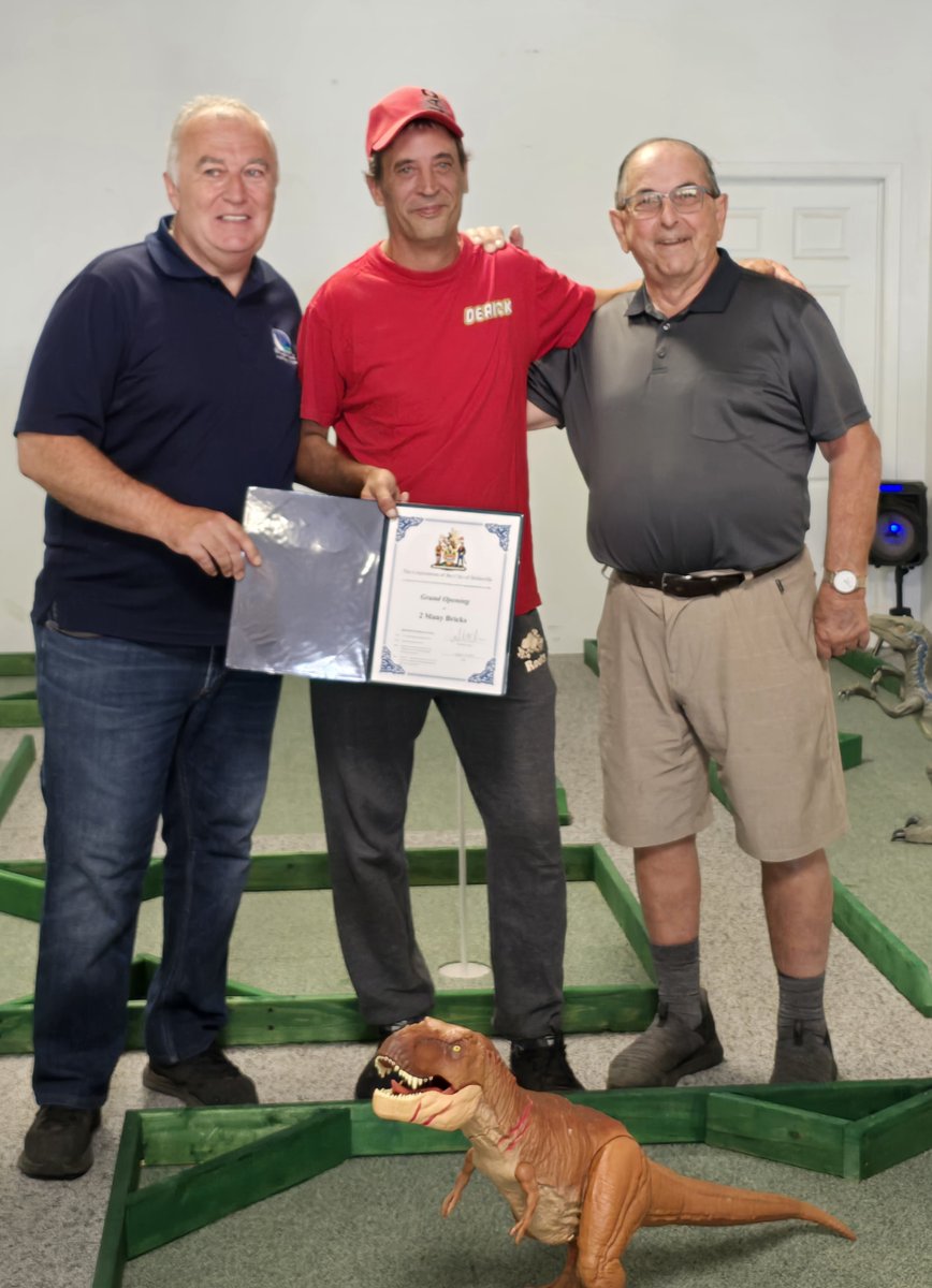 Community | 2 Many Bricks is now open downtown! 🎉 Last week, we were pleased to join the owner, Derick, to celebrate the grand opening of his new space. 2 Many Bricks has a wide selection of LEGO and is excited to now offer dinosaur-themed mini-golf! 🦖⛳

Check out 2 Many