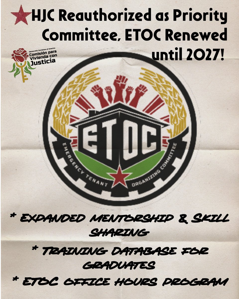 dsa_housing's tweet image. Another DSA convention, the biggest one yet, is in the books and this year our HJC resolution passed by consensus! Here’s the TLDR of the full resolution: