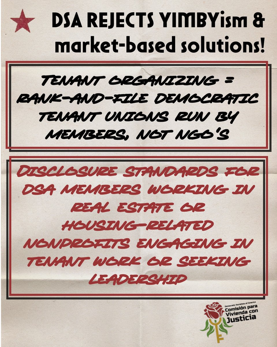 dsa_housing's tweet image. Another DSA convention, the biggest one yet, is in the books and this year our HJC resolution passed by consensus! Here’s the TLDR of the full resolution: