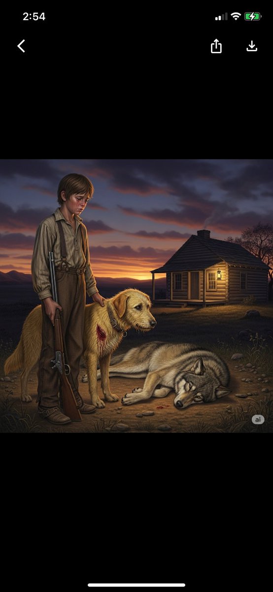“Old Yeller had saved us, and now I had to do what I didn’t want to do.”Old Yeller is a 1956 children's novelwritten by Fred Gipson and illustrated by Carl Burger. It received a Newbery Honor in 1957. One of my first and favorite book, I didn’t know which image was the best,