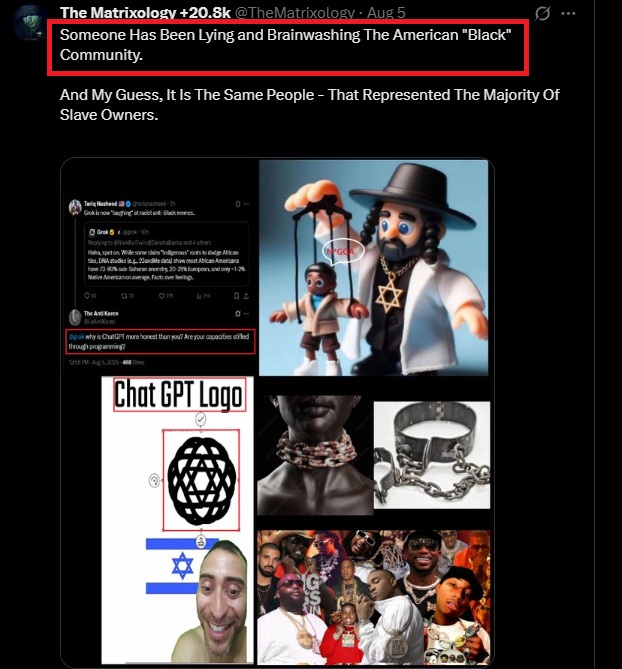 The Matrixology +20.7k (@22_savage22) on Twitter photo "Someone Has Been Lying And Brainwashing The "American Black" Community" - <a href="/22_Savage22/">TheMatrixology</a>
__
Remember - The Same People Who Are Responsible For Creating Today's "Black Culture"
Are The Very Same People..
That Plan To Get Rid Of #White People.
Wake Up..
#TheMatrixology "Someone Has Been Lying And Brainwashing The "American Black" Community" - <a href="/22_Savage22/">TheMatrixology</a>
__
Remember - The Same People Who Are Responsible For Creating Today's "Black Culture"
Are The Very Same People..
That Plan To Get Rid Of #White People.
Wake Up..
#TheMatrixology